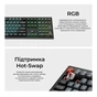 Клавіатура Keychron V6 8K Keychron Super Red Switch RGB USB UA Black (V6W-D1-UA) - зменшене зображення 12