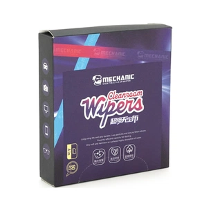 Серветки MECHANIC Repair guy 10x10cm, box 50 pcs, ultra-thin antistatic (RP10x10/50/B) зображення 1
