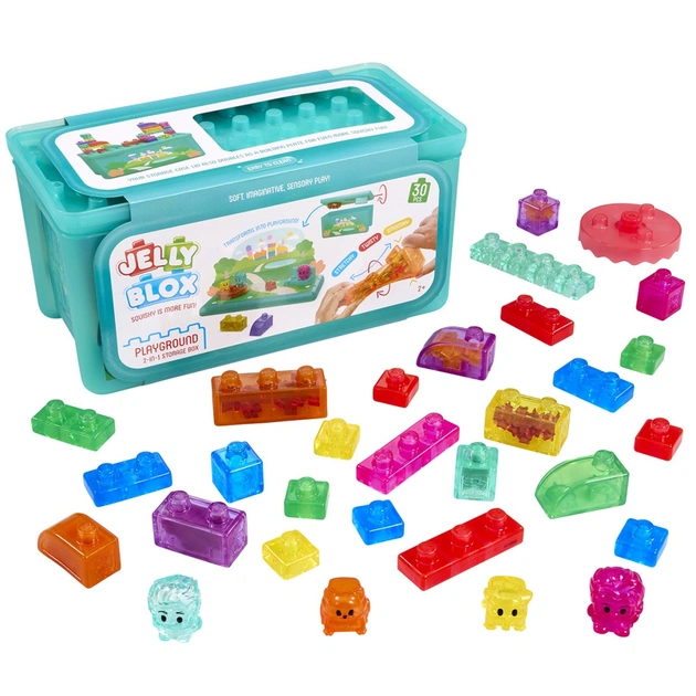 Конструктор Jelly Blox Sensory Construction Set 2-in-1 Case Play Area (934959) - изображение 1