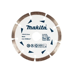 Круг відрізний Makita алмазний по бетону та мармуру сегмент 125x22.23 мм (D-52766) зображення 1