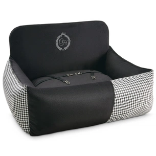 Автомобільне крісло для тварин Chloe's Home Porto black подвійне 68х48 см чорне (CLH1233) зображення 1