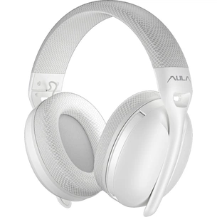 Навушники Aula S6 - 3 in 1 Wired/2.4G Wireless/Bluetooth White (6948391235561) зображення 1