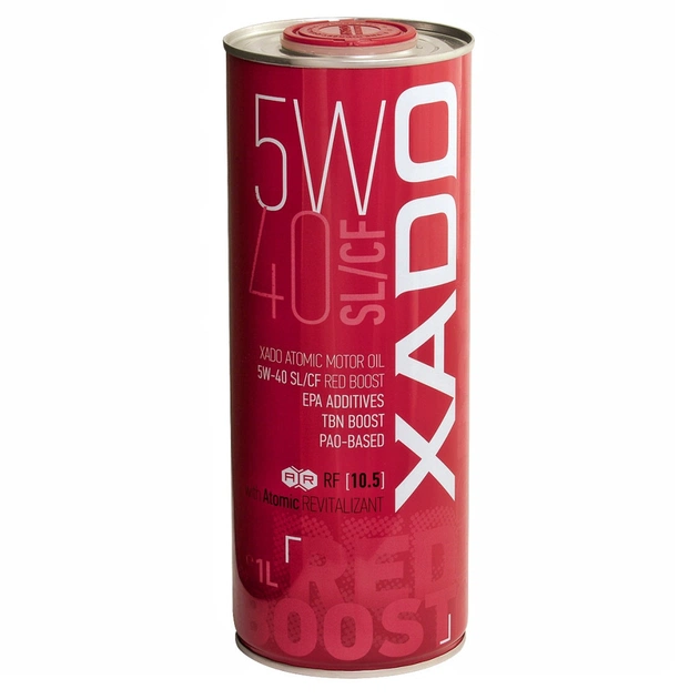 Моторное масло Xado Atomic Oil 5W-40 SL/CF RED BOOST 1л (XA 26106) - изображение 1