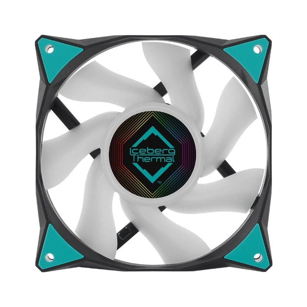 Кулер до корпусу Iceberg Group IceGALE ARGB - 120mm Black (ICEGALE12A-E0A) - изображение 1