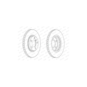 Гальмівний диск FERODO DDF2125C зображення 1