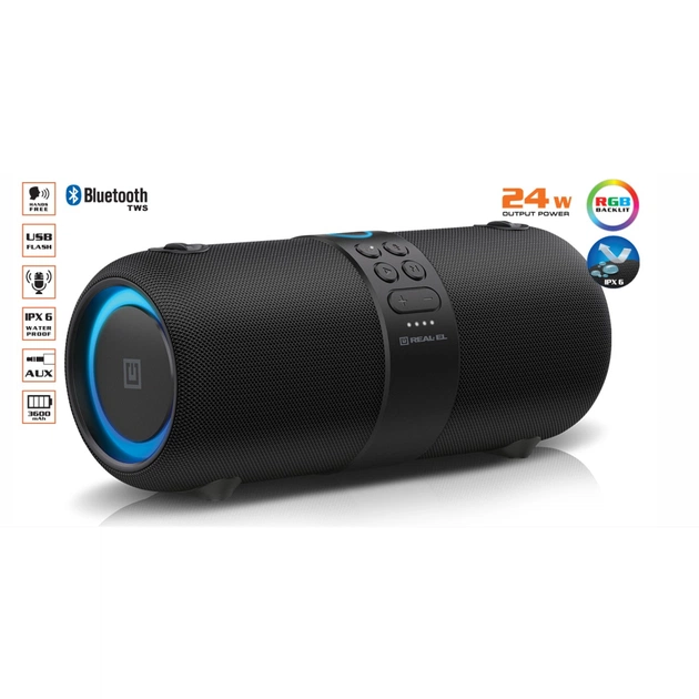 Акустическая система REAL-EL X-735 Black (EL121600011) - изображение 1