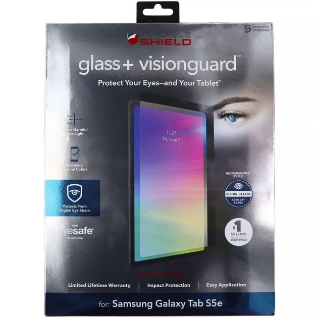 Захисне скло Zagg Glass+ VisionGuard для Samsung Galaxy Tab S5e 10.5 SM-T720 / SM-T725 Clear (ZAG200103463) - зображення 1
