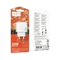 Зарядное устройство HOCO CS55A 1xUSB-C PD30W + 1xUSB QC3.0 white (6942007631549) - уменьшенное изображение 7