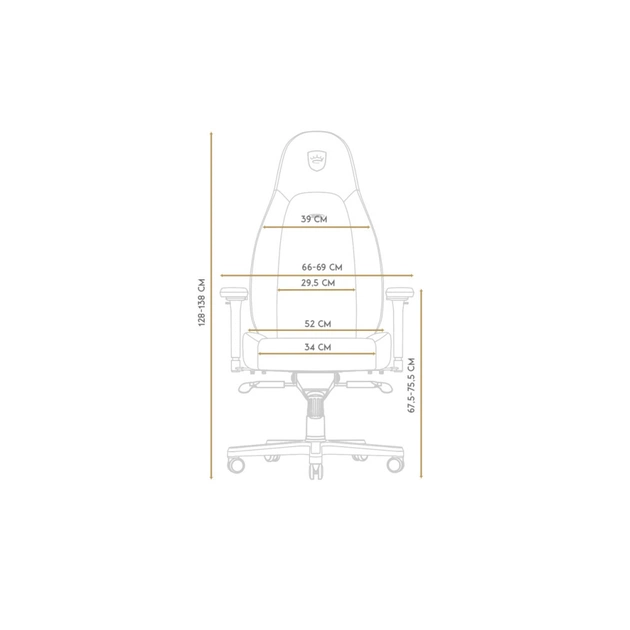 Кресло игровое Noblechairs Icon Black (NBL-ICN-PU-BLA) - изображение 5