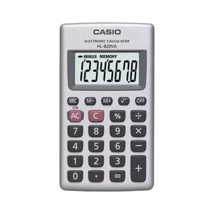 Калькулятор Casio HL-820VA-W-EP, сріблястий (CALC-CAS-HL-820VA-W) зображення 1
