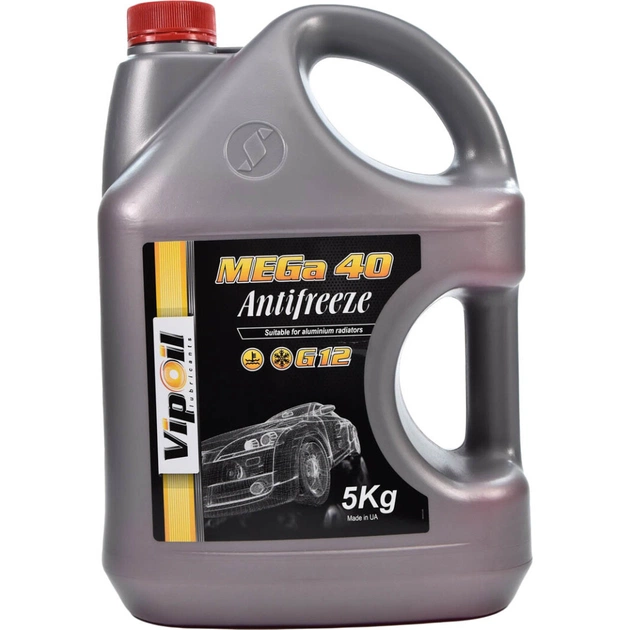 Антифриз VIPOIL G12 MEGA 40 red 5 кг (701435) - зображення 1