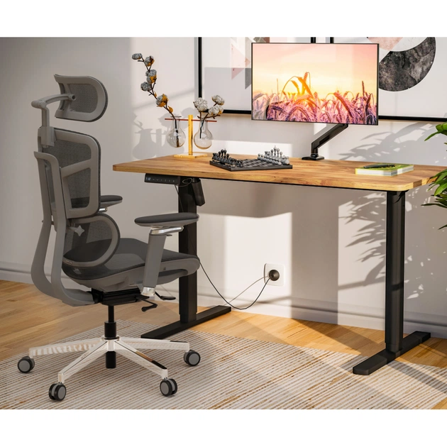 Офісне крісло Mealux S4 Air Grey (HF-S4 M/G) - зображення 12