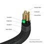 Дата кабель USB 2.0 AM to USB-C 1.2m black Verbatim (31843) - уменьшенное изображение 5