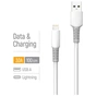 Дата кабель USB 2.0 AM to Lightning 1.0m 3A liquid silicone white ColorWay (CW-CBUL093-WT) - уменьшенное изображение 5