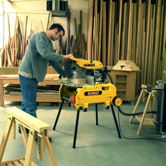 Торцювальна пила DeWALT 2000 Вт, 305х30мм, 4000 об/хв, вага 42 кг (D27107) - picture 12