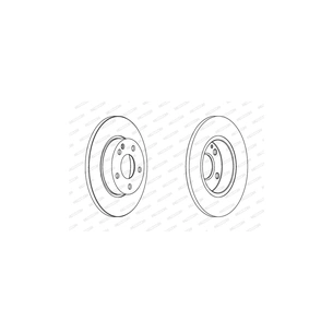 Гальмівний диск FERODO DDF1219C зображення 1