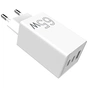 Зарядний пристрій Sigma 2xUSB-C PD65W + 1xUSB QC3.0 GaN X-power PS65-01 white (4827798637715) - зменшене зображення 8