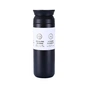 Термос Merlion Travel Tumbler 500 мл, подвійна кришка, чорний (SUS-304-500Black) - зменшене зображення 1