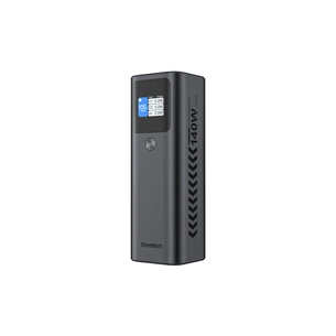 Батарея універсальна Choetech 27000mAh, PD/140W in/out, 2*USB-C/PD5.0, QC3.0/22W, TFT Display (B670-CCGY) зображення 1