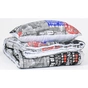 Ковдра MirSon Набір Tencel Зима №3692 Print Line Beatrice + подушка середня 140х205+50х70 (2200004821306) - зменшене зображення 2