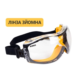 Захисні окуляри DeWALT Concealer з покриттям XtraClear, прозорі, полікарбонатні (DPG82-11D) зображення 1