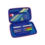 Пенал Cool For School з металевою аплікацією 1 відділення Темно-синій (QT-5795-Blue) - зменшене зображення 2