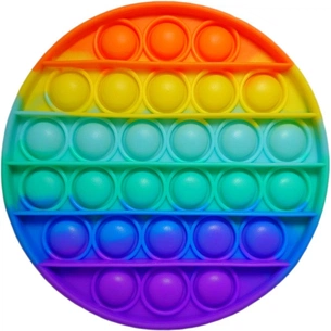 Антистрес Sibelly антистрес Pop It Rainbow Circle (SB-PPIT-RNB-CRCL) зображення 1