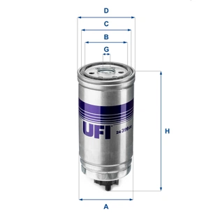 Фільтр паливний UFI 24.399.00 зображення 1