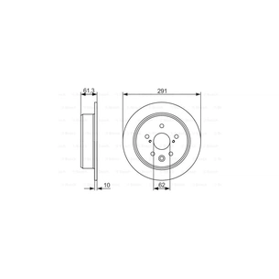 Гальмівний диск Bosch 0 986 479 657 зображення 1