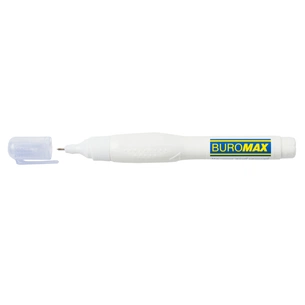 Коректор Buromax ручка 12 мл , спиртова основа, металевий наконечник (BM.1034) изображение 1