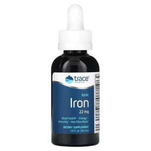 Вітамінно-мінеральний комплекс Trace Minerals Залізо іонізоване у краплях, 22 мг, Ionic Iron, 59 мл (TMR-00016) зображення 1