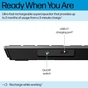 Клавіатура HP 720 Multi-Device Rechargeable Wireless/Bluetooth UA Black (9T5B1AA) - зменшене зображення 3
