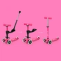 Самокат Micro Mini 3in1 Deluxe Plus LED Pink (MMD146) - зменшене зображення 7