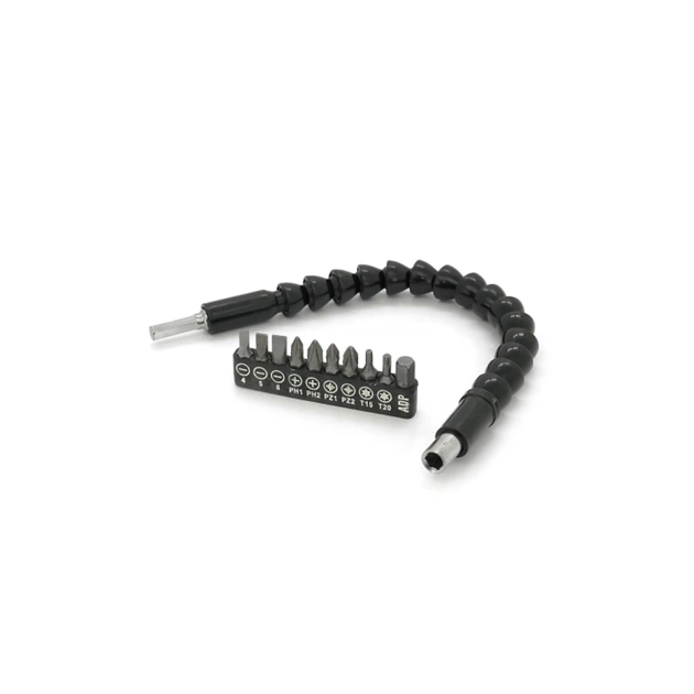 Набір біт UNI-T FLEXIBLE SCREW TOOL 10шт, з гнучким подовжувачем (FLEXIBLE SCREW TOOL) - зображення 1