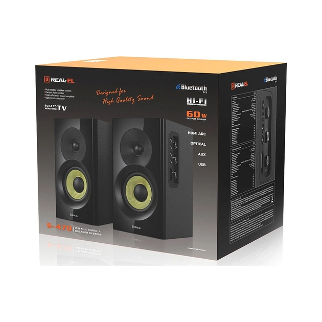 Акустична система REAL-EL S-470 Black (EL121200018) - picture 12