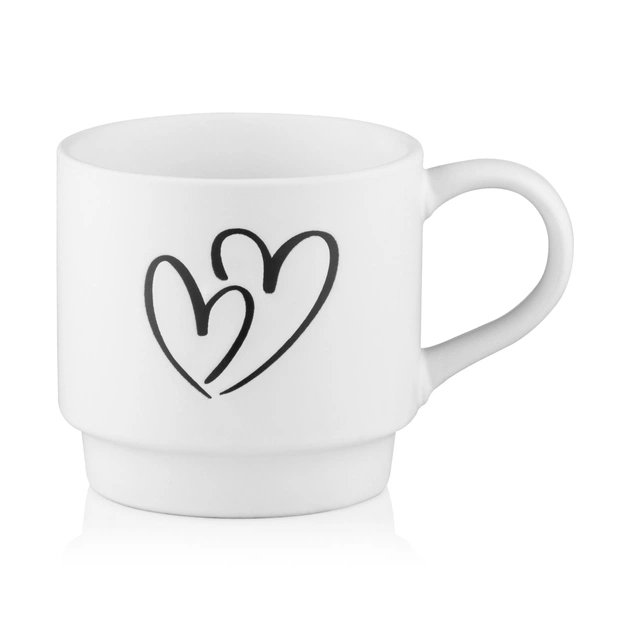 Набір чашок Ardesto 320мл, 4шт, кераміка, метал, білий (AR3095S) - picture 5