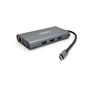 Концентратор VEGGIEG USB-C 7-in-1 USB-C + 3xUSB 3.0 + HDMI + VGA + SD/TF + RJ45 0.1m silver (TC10-U) - зменшене зображення 2