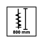 Земляний бур Einhell GP-EA 18/150 Li BL (без АКБ та ЗП) (3437000) - зменшене зображення 11