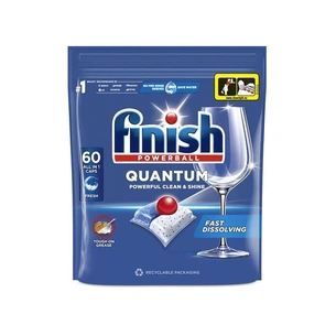 Таблетки для посудомийних машин Finish Quantum All in 1 60 шт. (5908252004881/5908252015948) зображення 1
