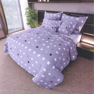 Постільна білизна MirSon Бязь Premium Grey Stars №31 200х220 (2200000997517) зображення 1