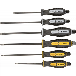 Набір викруток Topex ударних, 6 шт. (39D506) зображення 1
