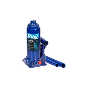 Домкрат Vitol DB-05004K/T90504S, телескопический, гидравлический, 5т, min 216мм, max 413мм, чемодан (DB-05004K) изображение 1