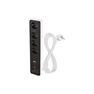 Мережевий подовжувач EMOS P1422SM 2m 4 роз. 1xUSB-A 1xUSB-C Wi-Fi 1,5мм2 (P1422SM) зображення 1