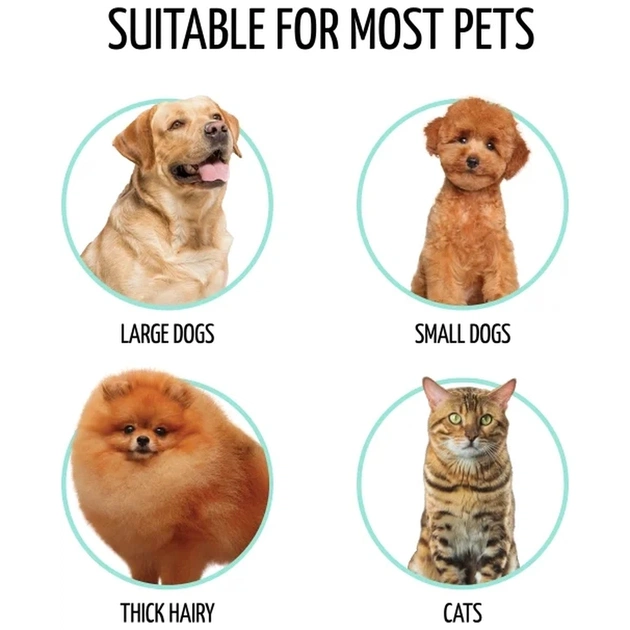 Гребінець для тварин Tauro Pro Line дерев'яна вигнута прямокутна, штифти 25 мм, фіолетова L (TPLB63652) - picture 5