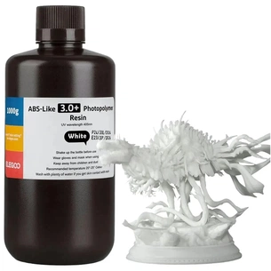 Фотополімерна смола ELEGOO Resin, ABS-like 3.0 plus 1кг, white (50.103.0242) зображення 1