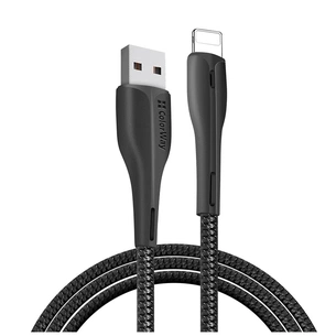 Дата кабель USB 2.0 AM to Lightning 1.0m led black ColorWay (CW-CBUL034-BK) зображення 1