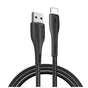Дата кабель USB 2.0 AM to Lightning 1.0m led black ColorWay (CW-CBUL034-BK) - зменшене зображення 1