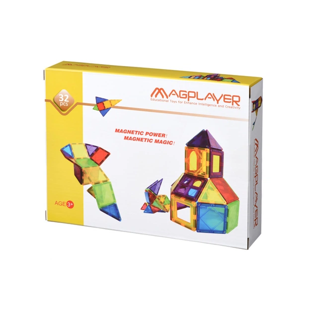 Конструктор Magplayer магнітні плитки 32 ел. (MPL-32) - зображення 1