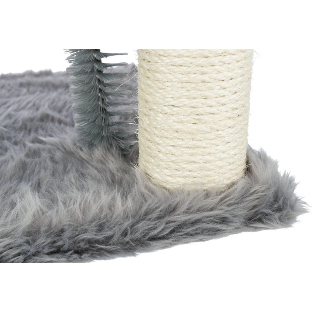 Дряпка (кігтеточка) для котів Trixie Baza зі щіткою 41х41х50 см сіра (4011905445489) - picture 5