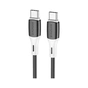 Дата кабель USB-C to USB-C 1.0m BX79 3A Black BOROFONE (BX79CCB) - уменьшенное изображение 1